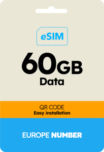 eSIM Europe 60GB